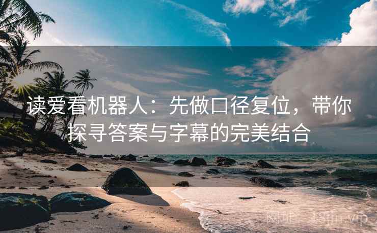 读爱看机器人：先做口径复位，带你探寻答案与字幕的完美结合